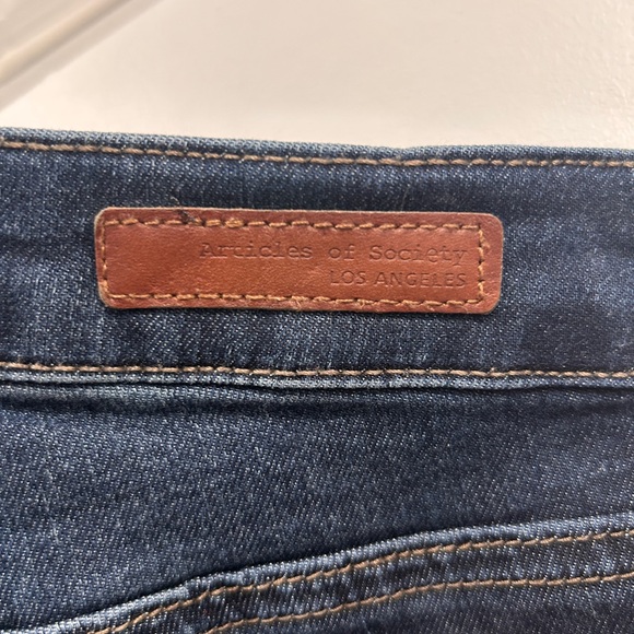 Articles Of Society Dark Indigo Women's Skinny Jeans - Picture 11 of 12